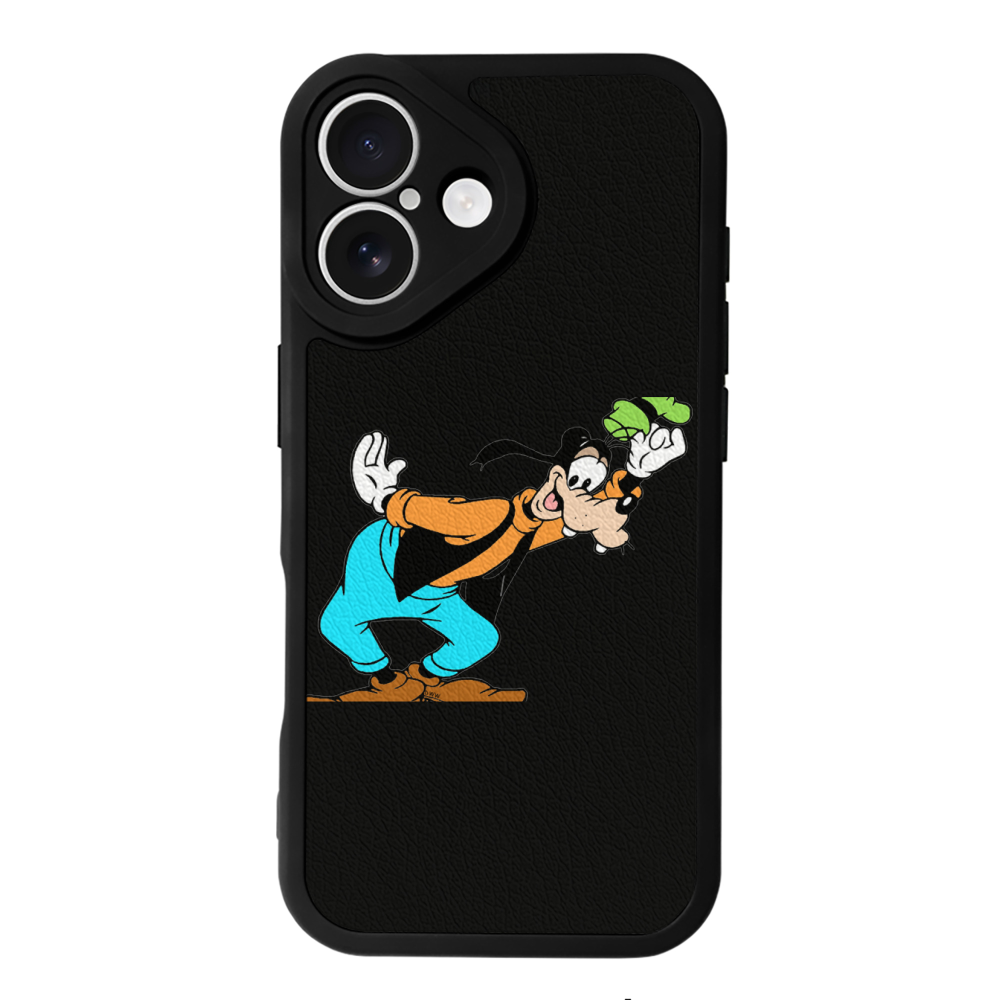 （画像用） ミッキーマウス Mickey Mouse 【iPhone 16シリーズ対応】シリコンスマホケース（レザー調） 材質：シリコン
